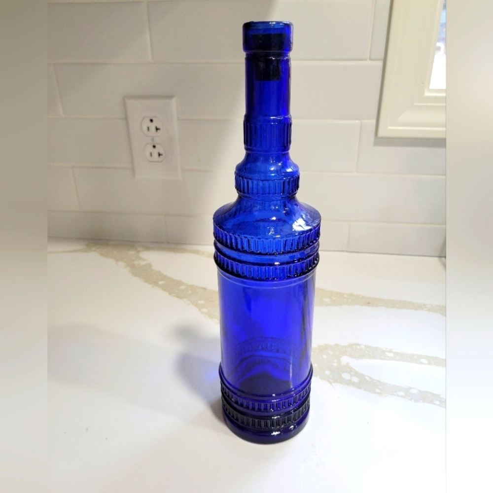 Cobalt Blue Textured bottle